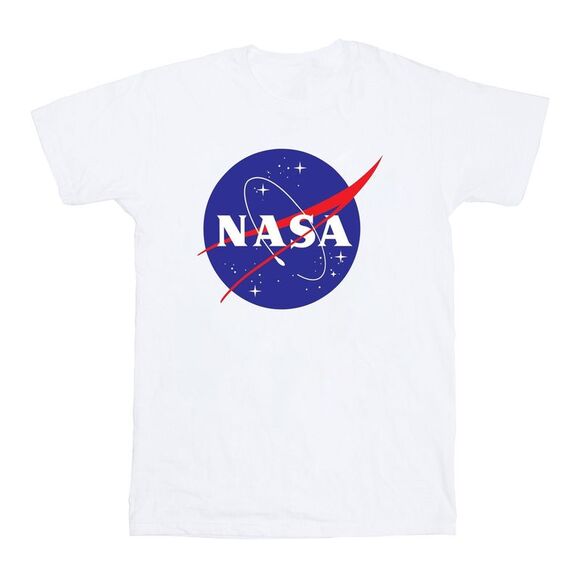 T-shirt Donna NASA The Classic Insignia - Ufficiale, Nera, Fruit Of The Loom